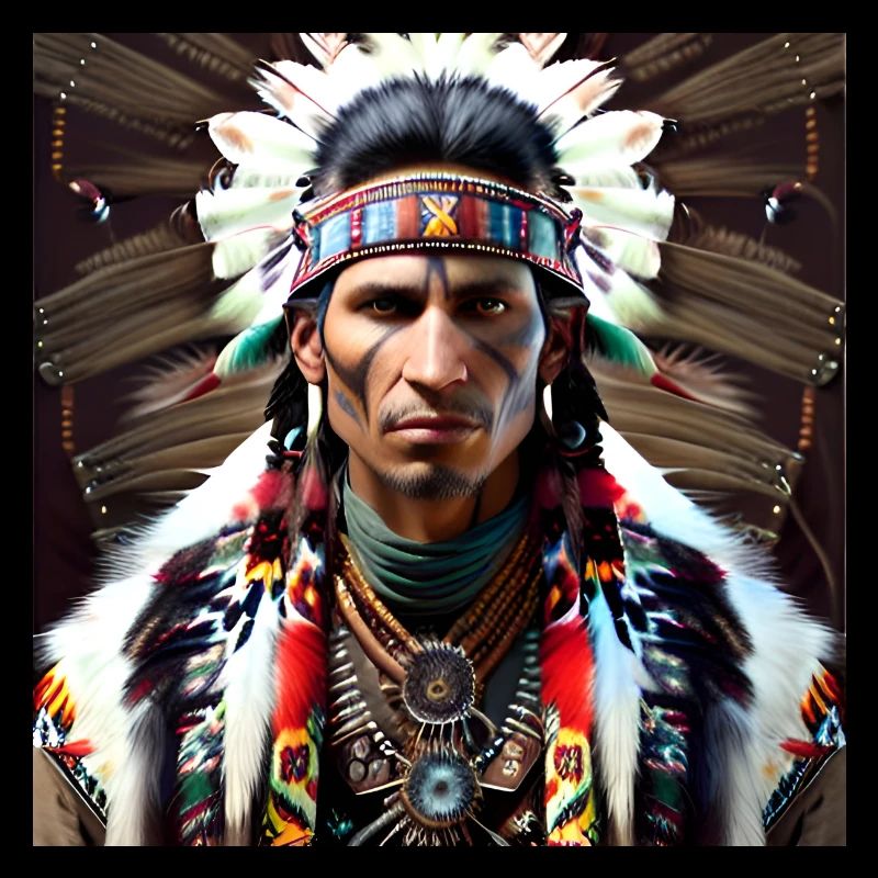 Chef de tribu amérindienne