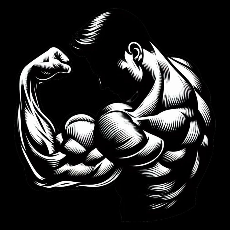 Flexing Biceps
