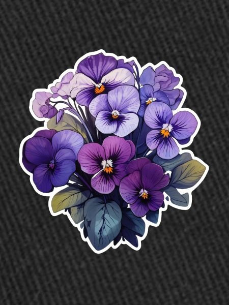 Pensée beaucoup de fleurs
