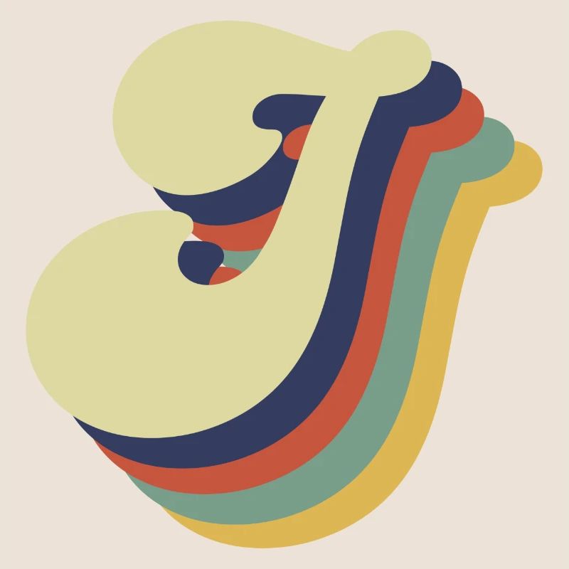Lettre j rétro