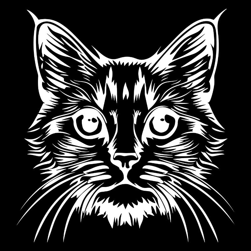 Chat, Motif De Chat, Visage De Chat