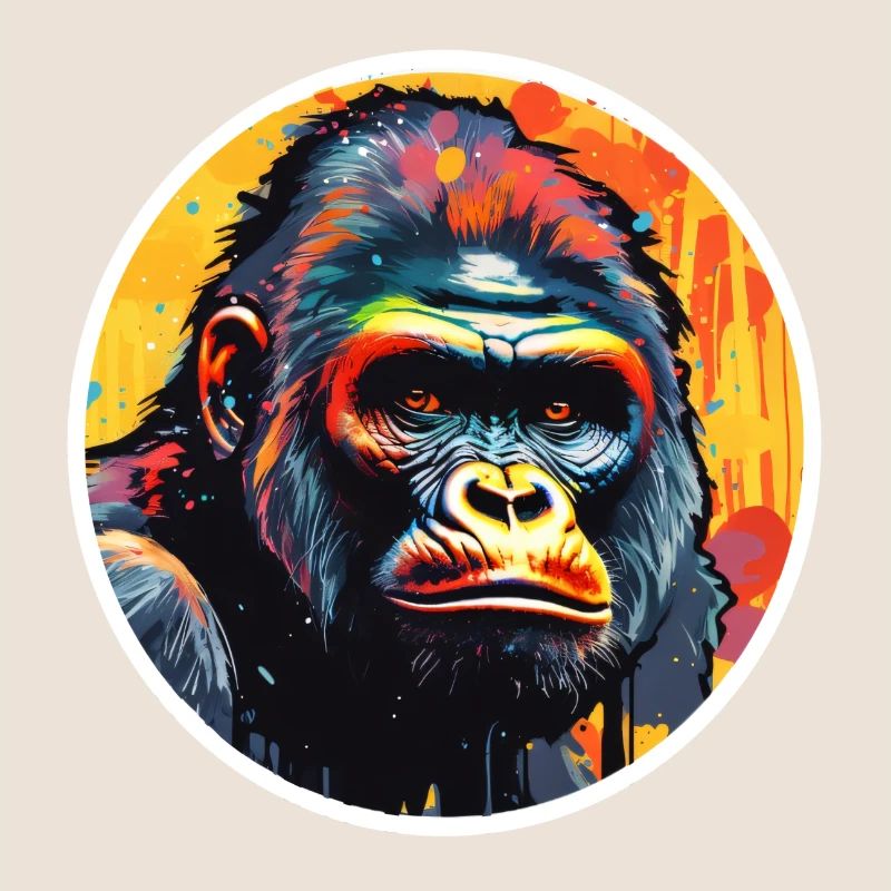 Gorilla psychedelisch