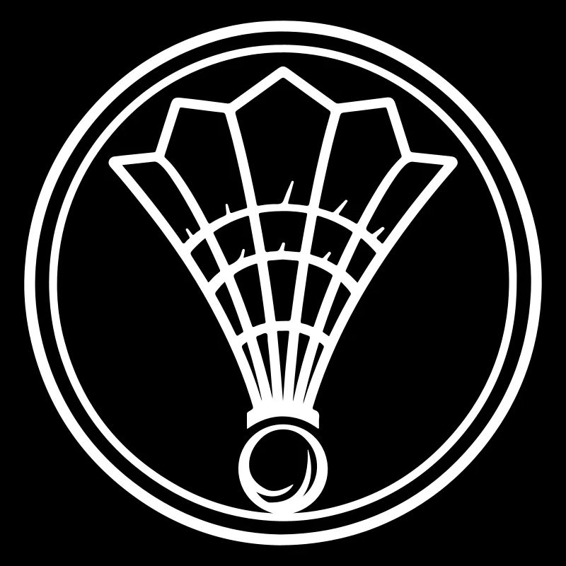 Équipe de symboles de badminton