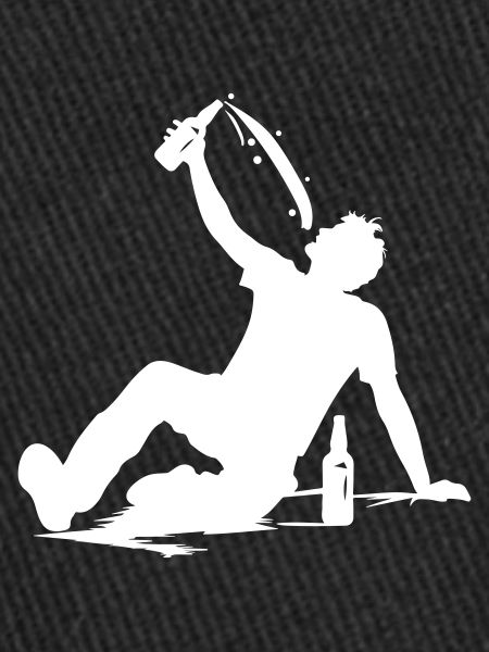 Drinking Beer Silhouette