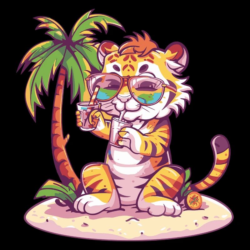 Vacances d’été à la plage Tiger