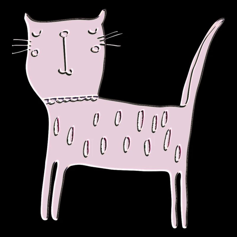 Soulagement pour chat rose