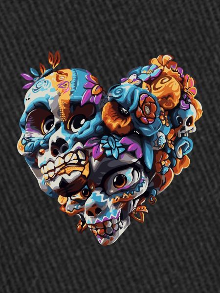Heart skull