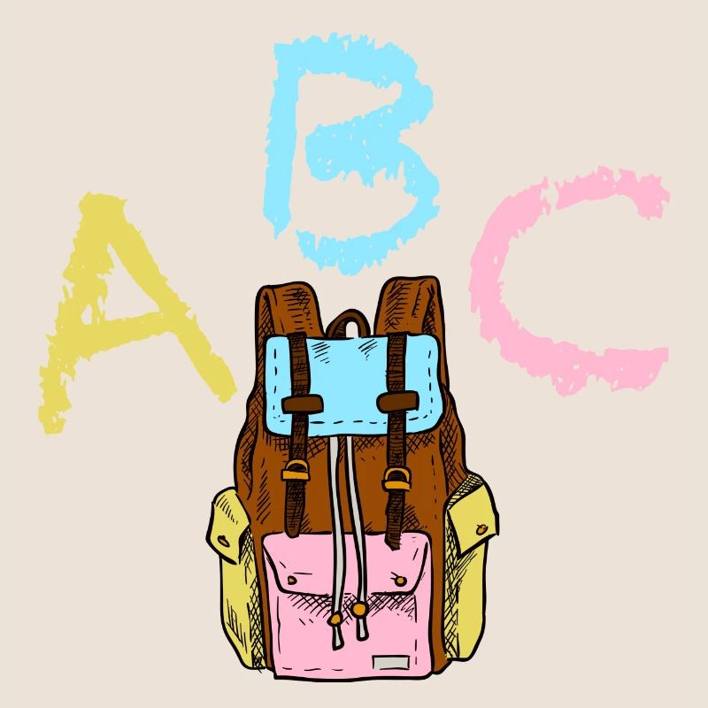ABC mit Rucksack