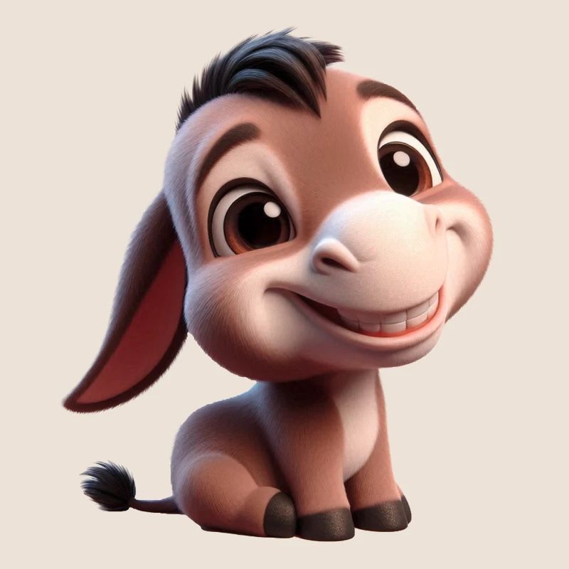 Baby Donkey Esel Mule
