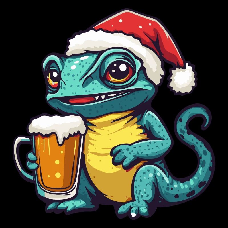 Chameleon Weihnachten Bier