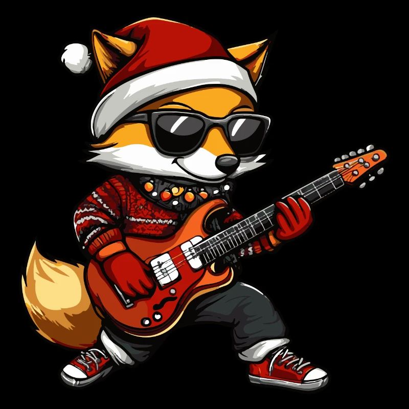 Guitare de Noël Fox