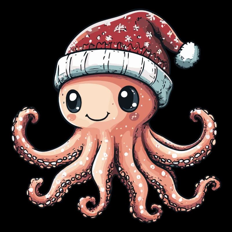 Bande dessinée de Noël Octopus