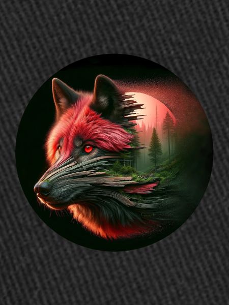 Loup au clair de lune