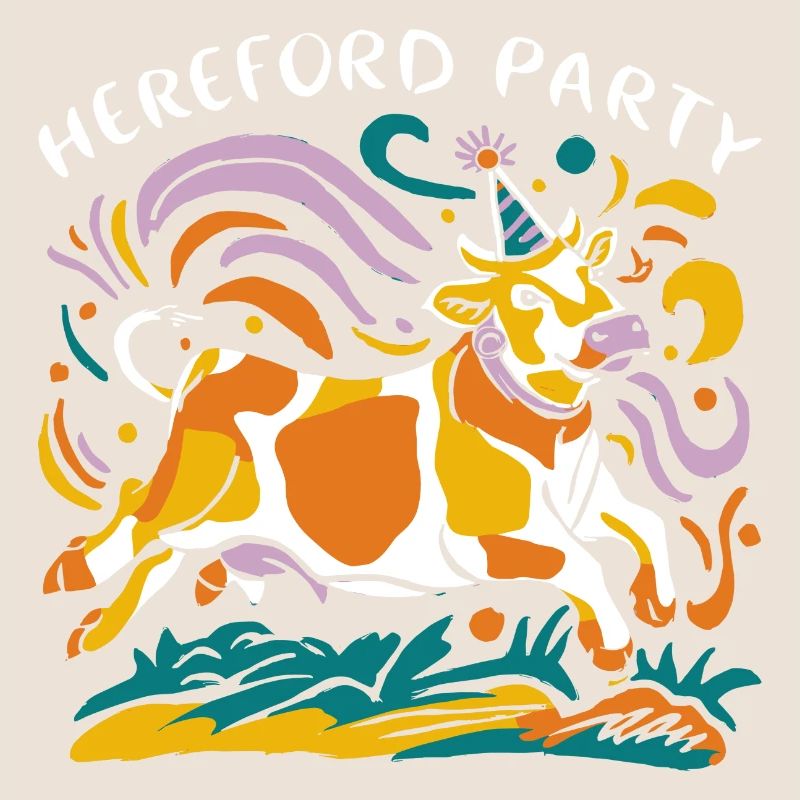 Kuh-Party mit Herefords