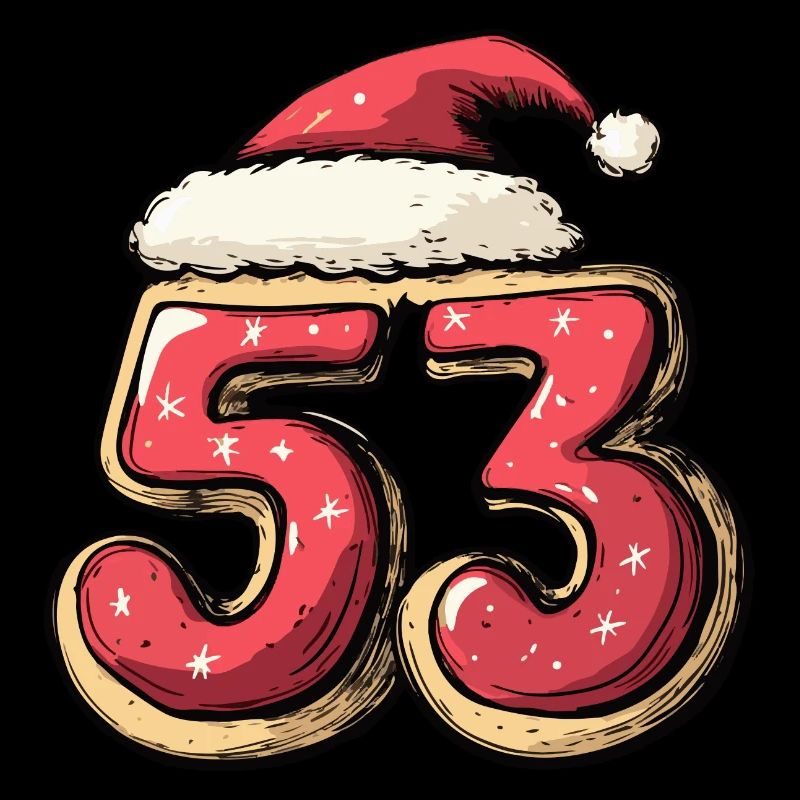 Biscuit de Noël à 53 chiffres