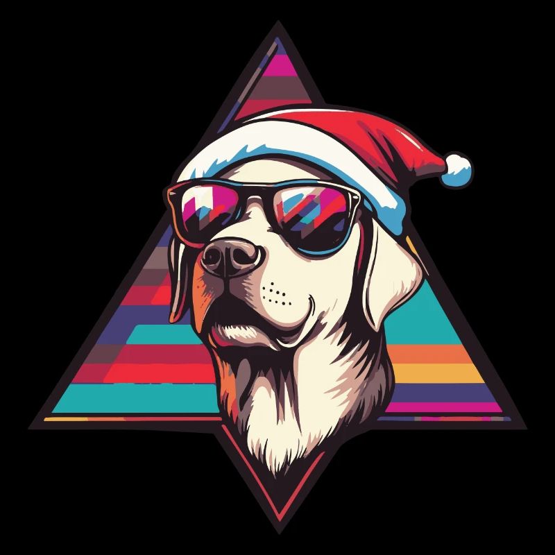 Labrador chien Noël cool