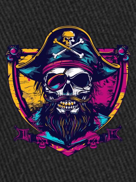 Écusson de crâne de pirate