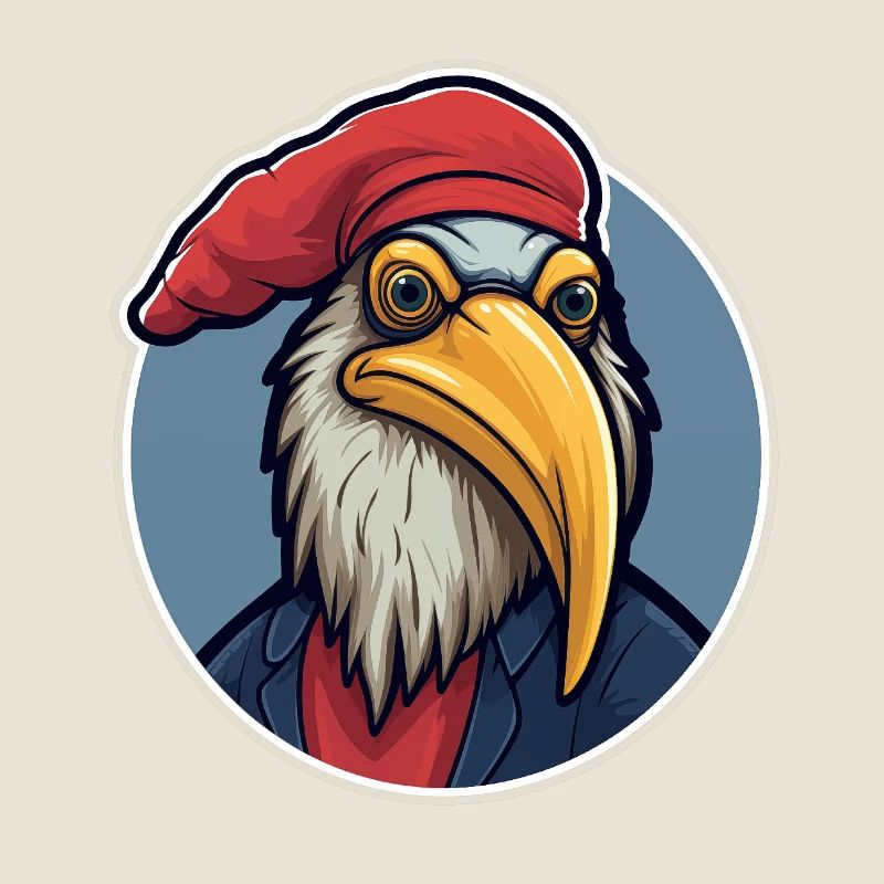 Eagle with hat