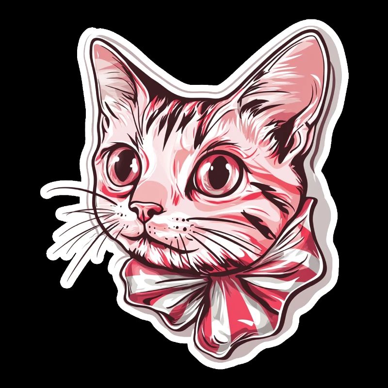 Chat avec nœud papillon noble matou