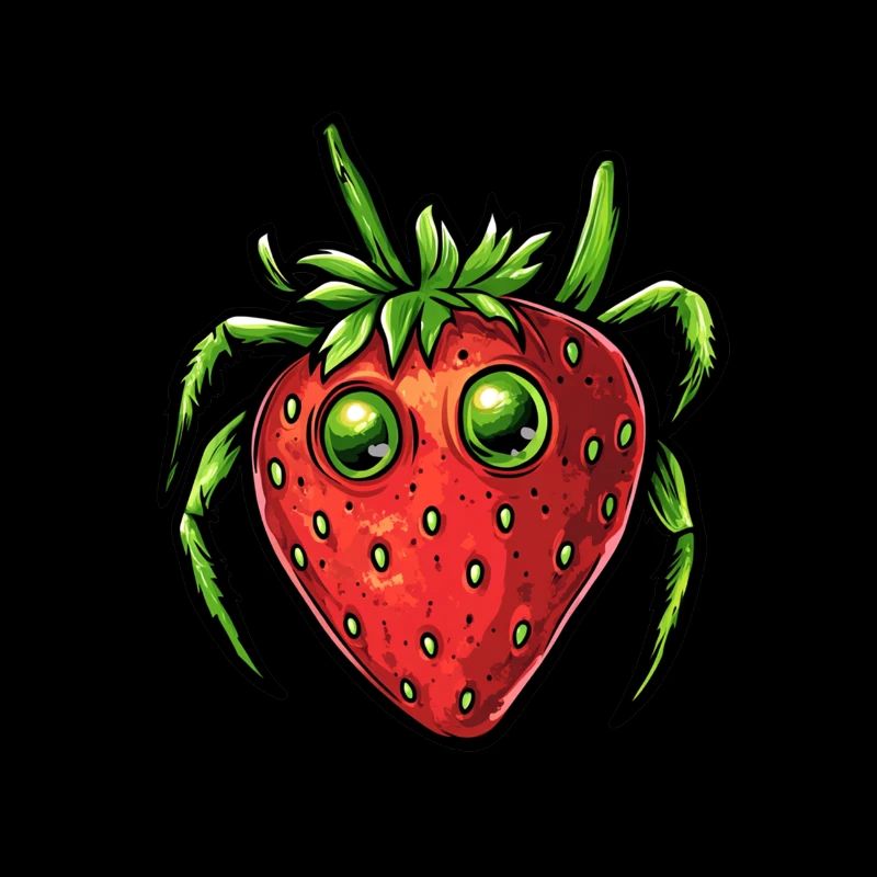 Erdbeerspinne Erdbeere Spinne