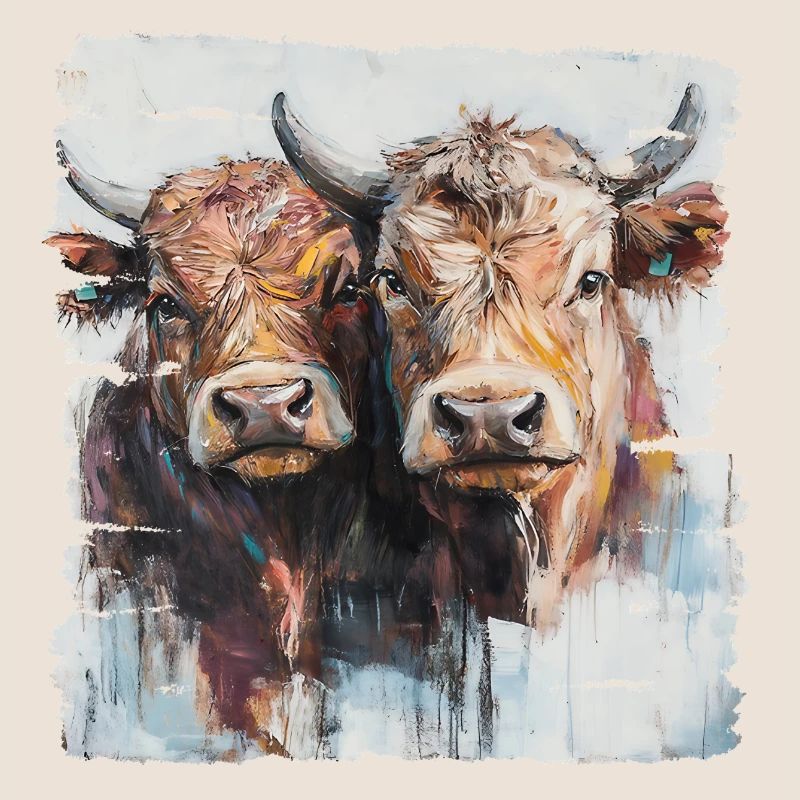 Two young bulls or two cows?