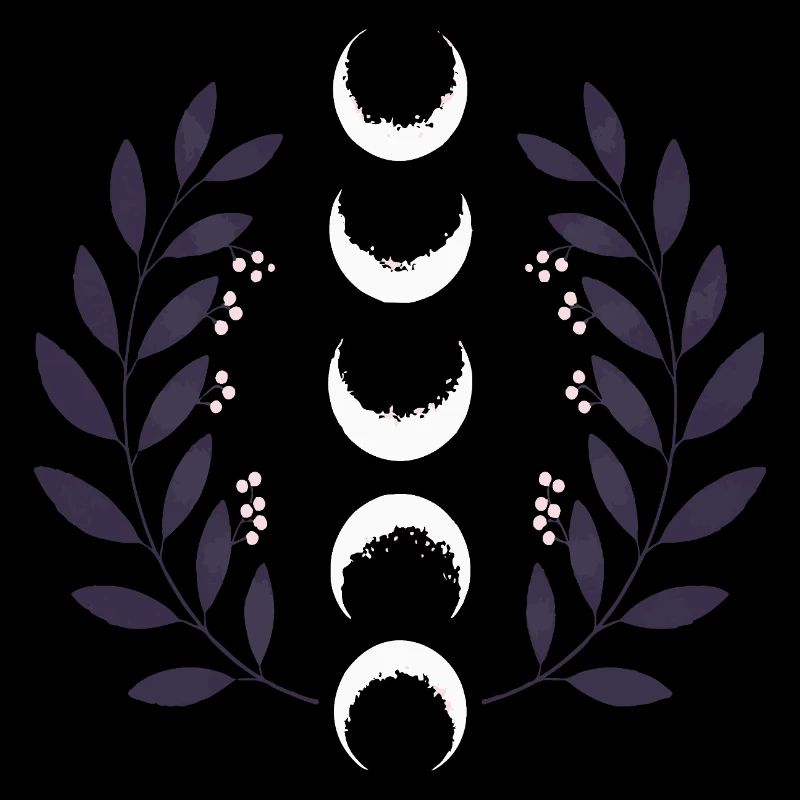 Celestial Moon Phase BOHO Wildflowers Zodiac Witch