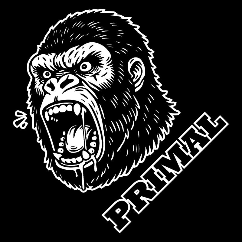 Gorille en colère - PRIMAL Design