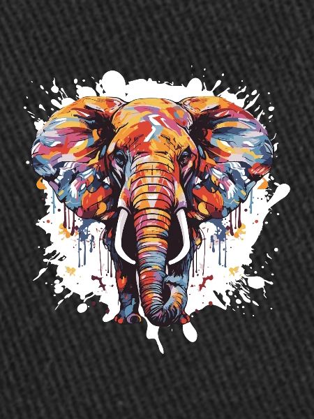 Éléphant Animal Pop Art Tête