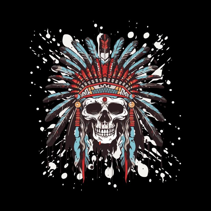 Apache Totenkopf Indianer