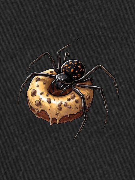 Donut araignée drôle motif créatif