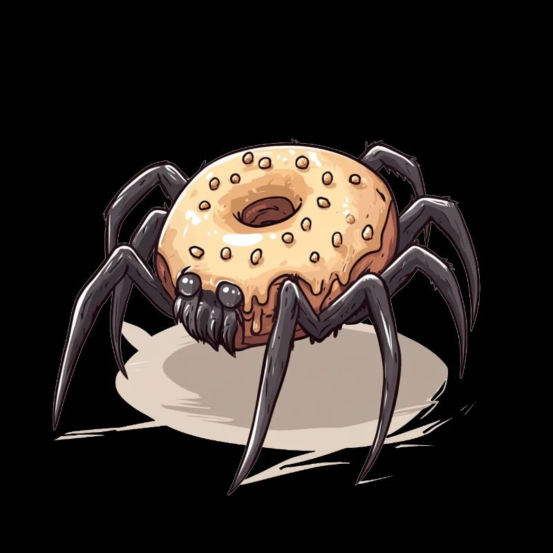 Donut araignée drôle motif créatif
