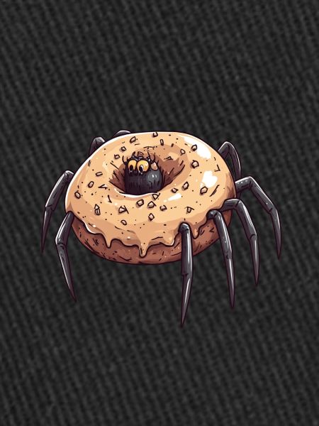 Donut araignée drôle motif créatif