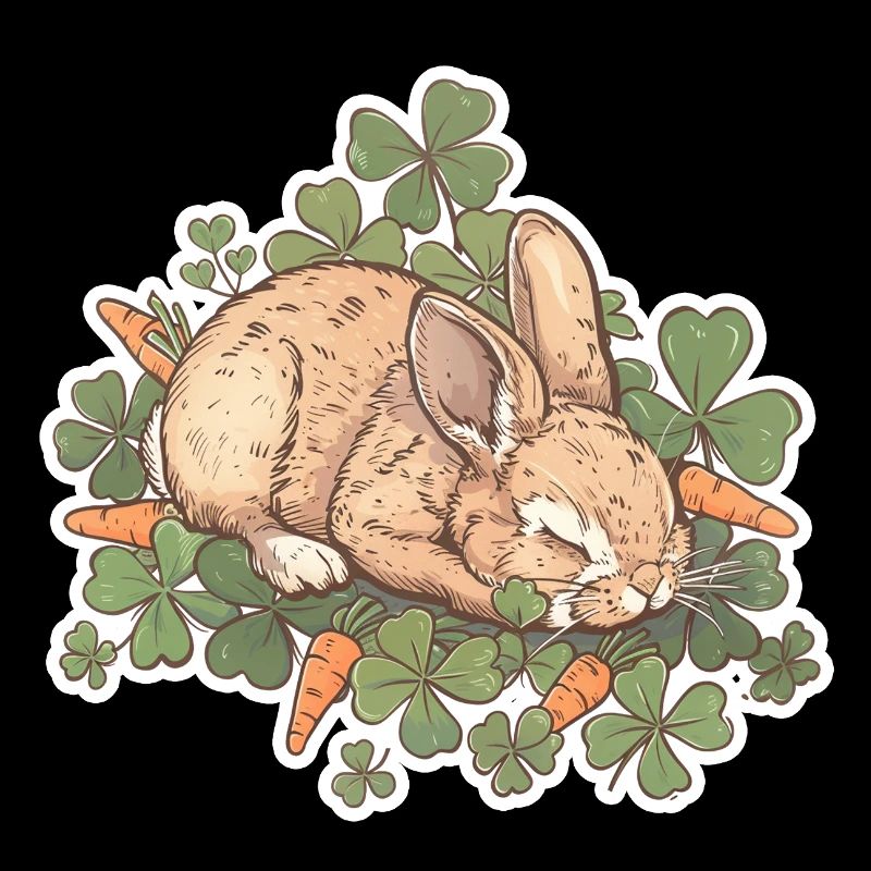 Lapin endormi Pâques
