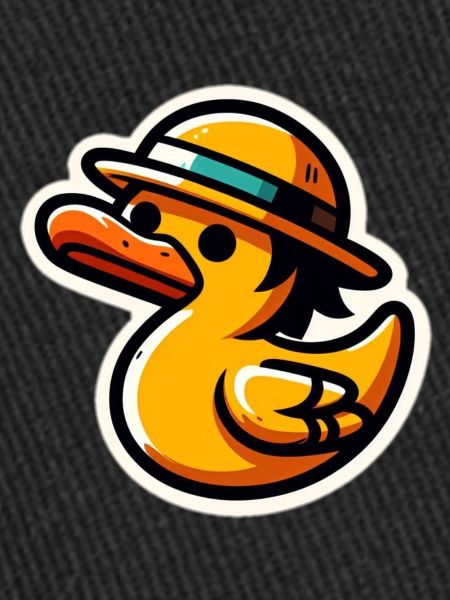 Duck with hat
