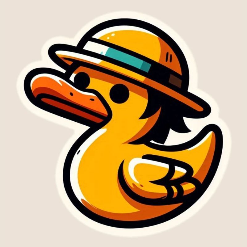Duck with hat