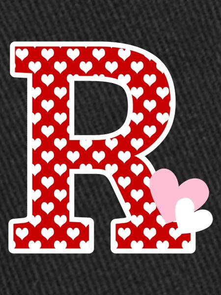 Lettre r cœur