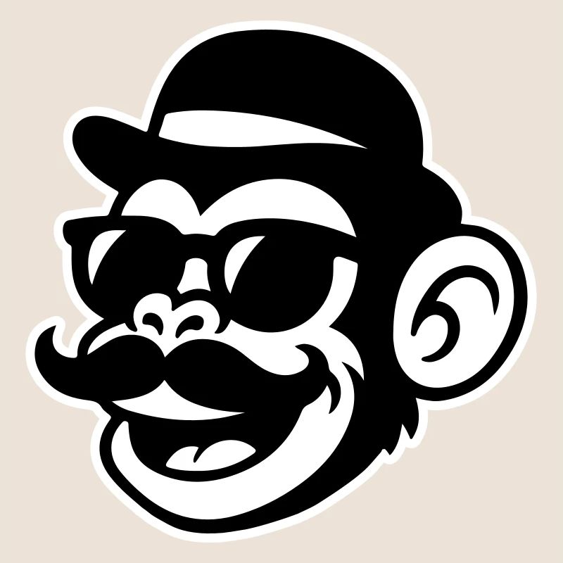Monkey Sir Mustache