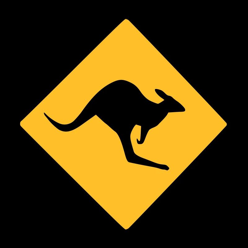 Roadsign Känguruh