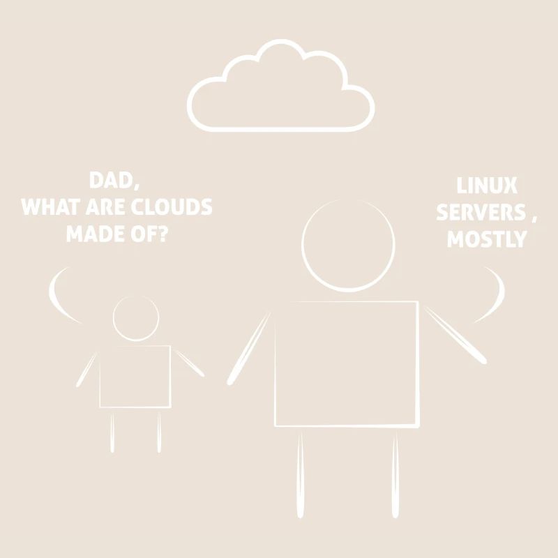 Father and son Linux