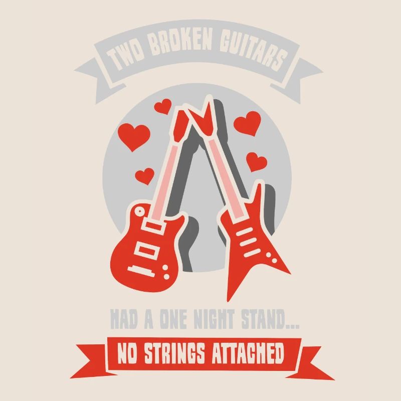 Two broken guitars had a one night stand