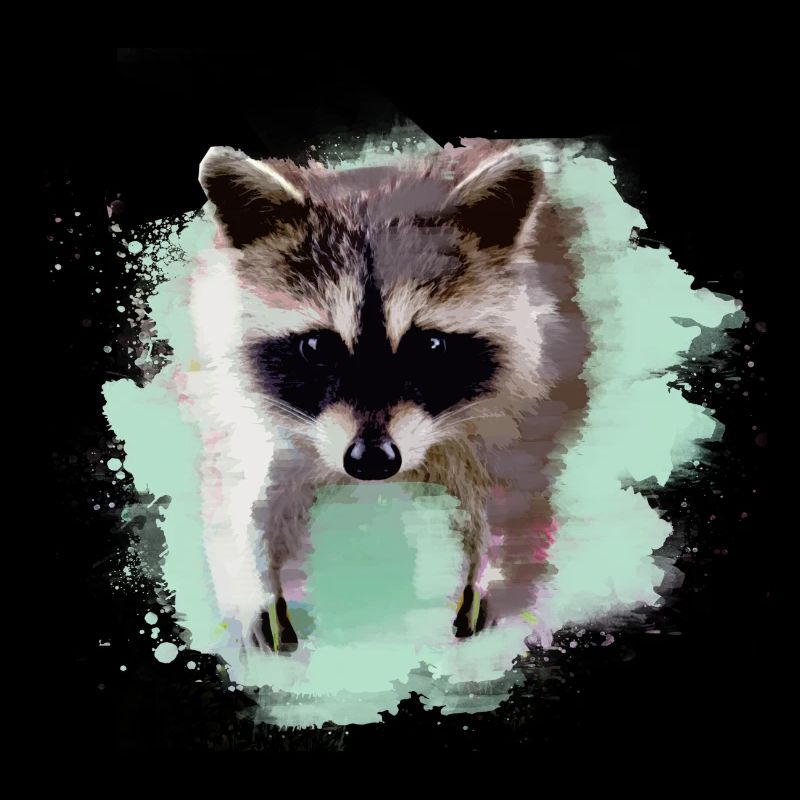 waschbär,bär,graffiti,malerei,mint