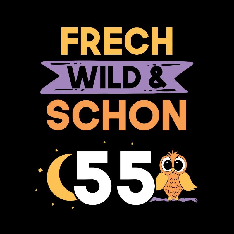 Geschenk 55 Jahre Geburtstag Eule