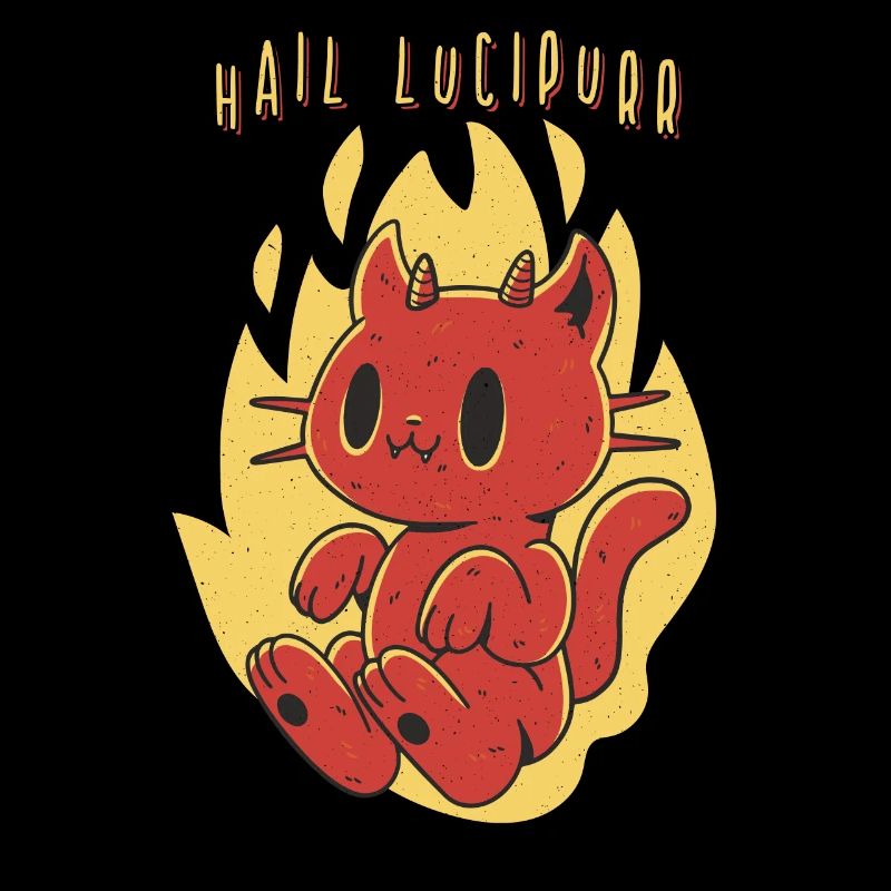 Hail Lucipurr - Lustiger Katzen Teufel