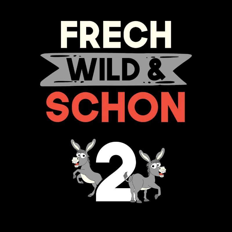 2 Jahre Geburtstag Junge Mädchen Esel
