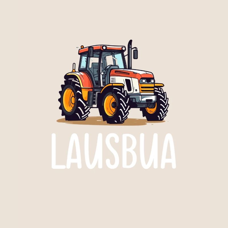 Lausbua Traktor Bayerischer Dialekt Herren