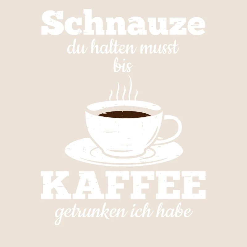Morgenmuffel Kaffeetrinker mit Kaffee Sucht