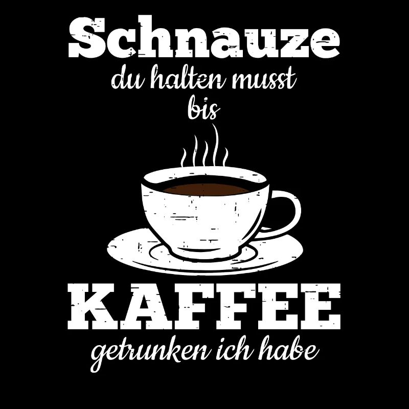 Morgenmuffel Kaffeetrinker mit Kaffee Sucht