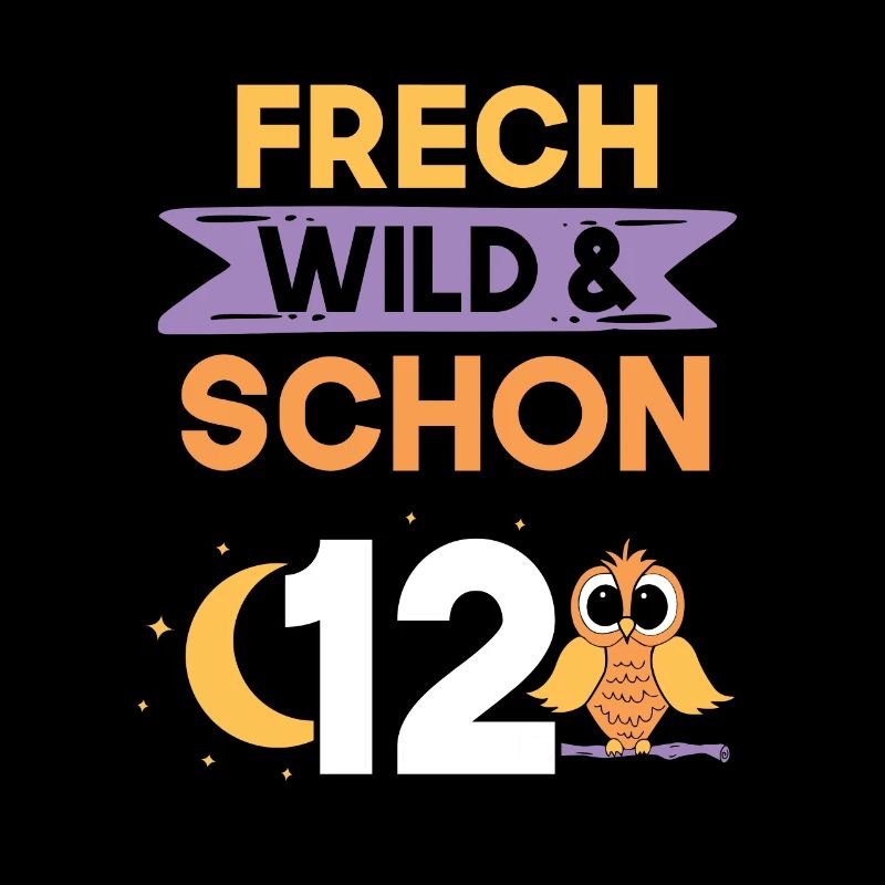 12 Jahre Geburtstag Junge Mädchen Eule