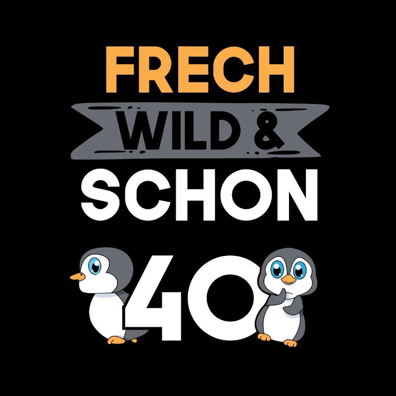 Geschenk 40 Jahre Geburtstag Pinguin