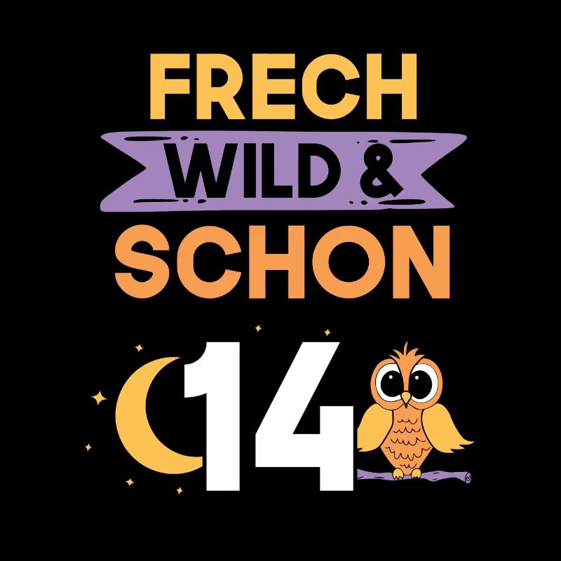 14 Jahre Geburtstag Junge Mädchen Eule